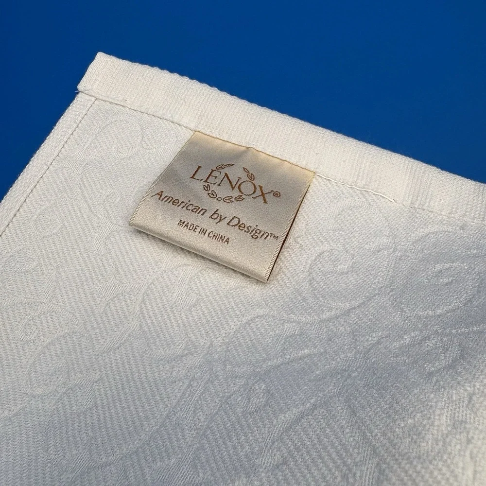 Lenox Butterfly Meadow Bath Hand Finger Tip Towel Set Of 4 Vtg EUC Tags